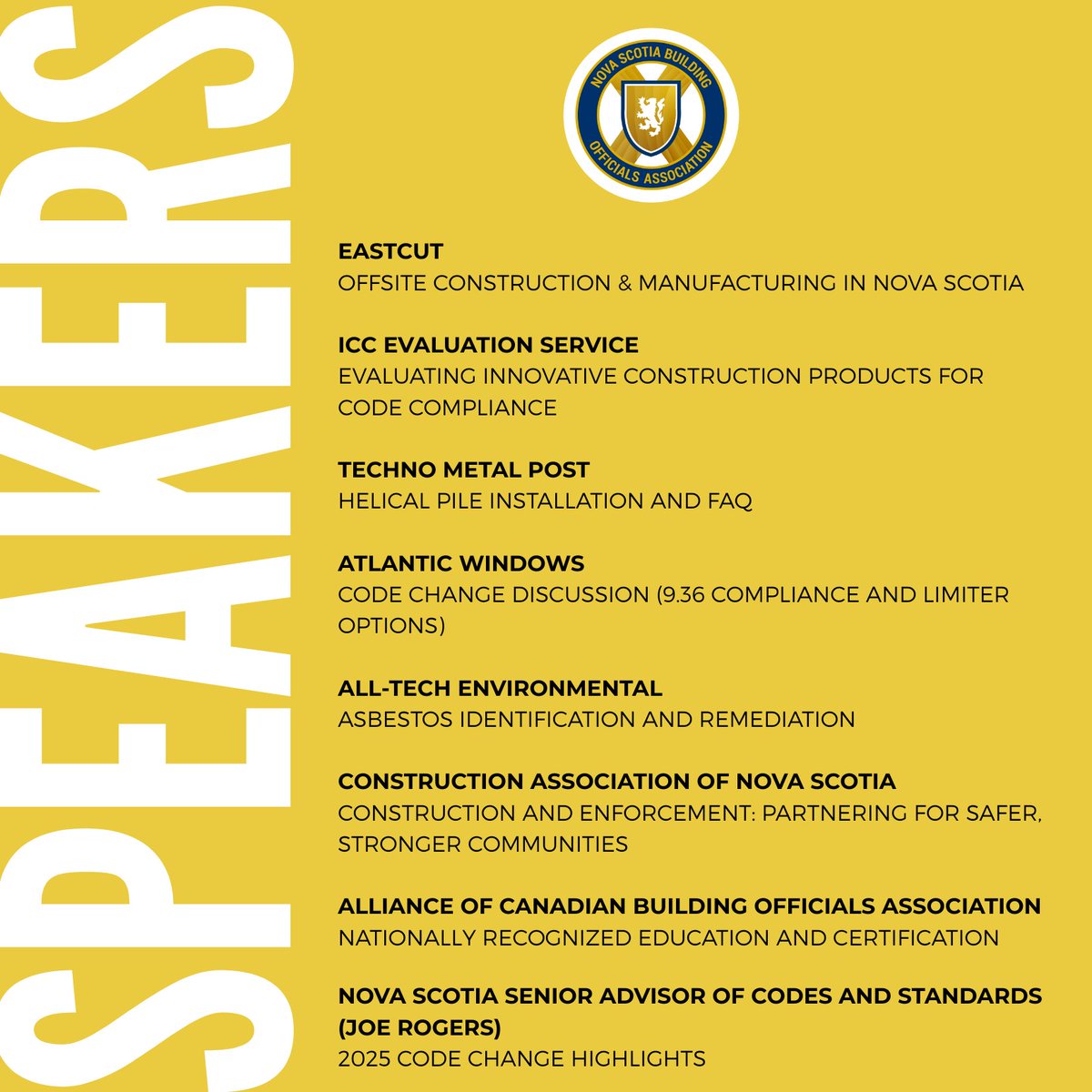 nsboassociation's tweet photo. Register now for Nova Scotia Building Officials Association’s three-day Fall Conference! https://t.co/tpsGFG1gIi https://t.co/JQDLmPuDRN