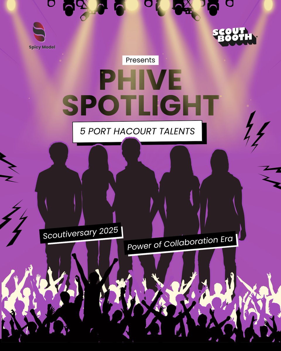 scoutboothng's tweet photo. Scout Booth x Spicy Models (@SpicyModelHQ) present PHive Spotlight! Celebrating Scoutiversary 2025 and the Power of Collaboration Era, we shine a light on 5 incredible artists from Port Harcourt, bridging worlds and uplifting emerging talent. https://t.co/wN6jy06ik6