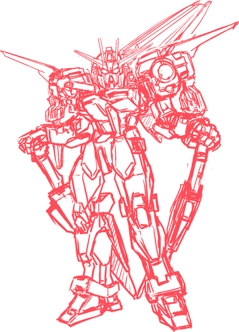 唐突にストライクがかきたくなったのでちょっとラフ 