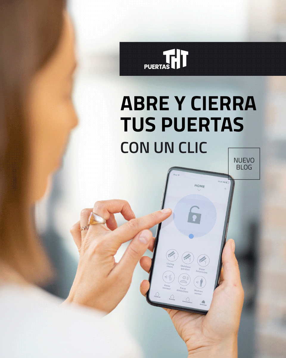 🏠✨ Domótica en tu hogar: abre y cierra tus puertas con un clic.
Descubre en nuestro blog cómo controlar tus puertas desde el móvil y ganar comodidad y seguridad cada día.

☎️951 17 81 91
🔗 puertastht.com

#PuertasTHT #DomóticaHogar #HogarInteligente #SeguridadEnCasa