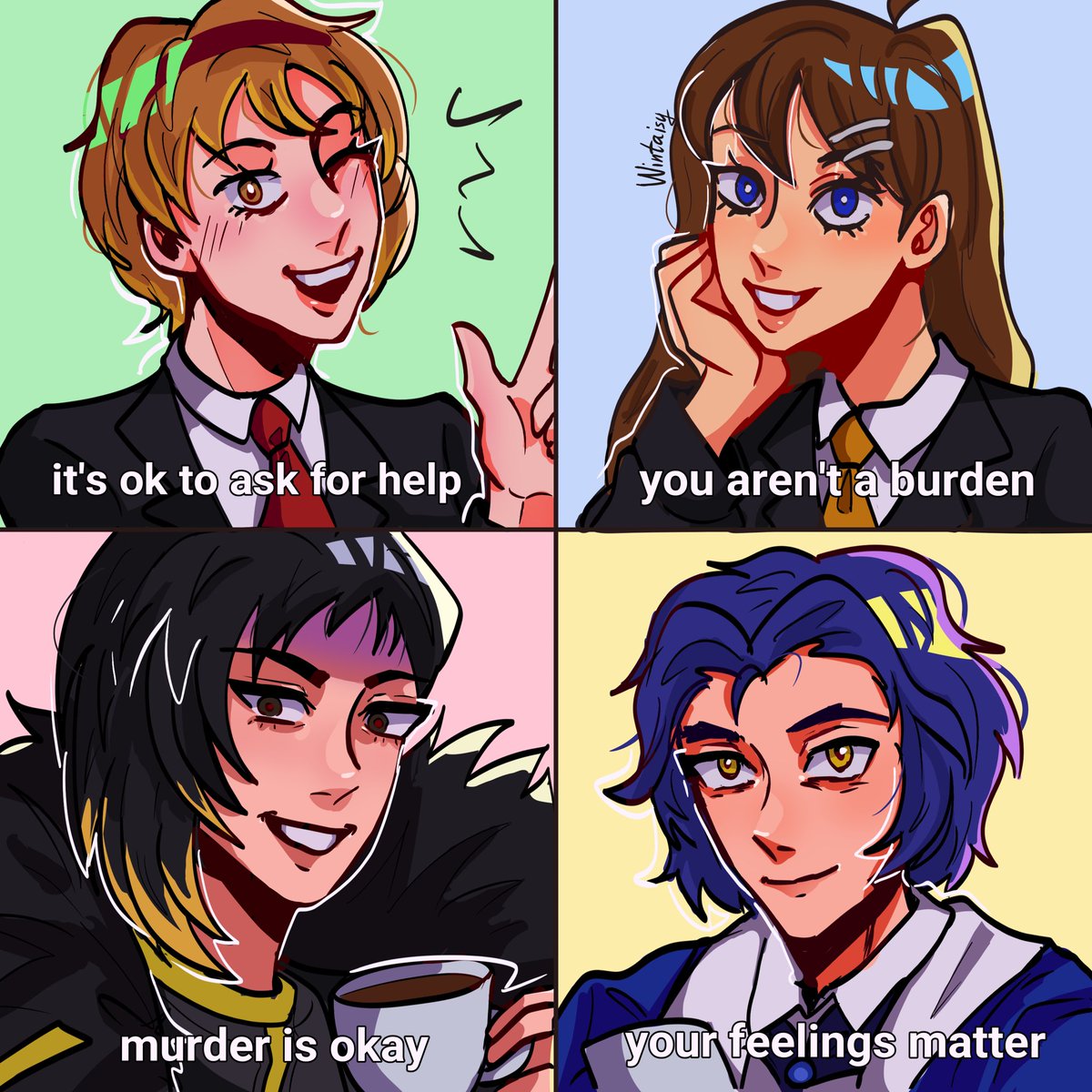 wintaisy's tweet photo. happy monday! motivation for good week 🙌 

#LobotomyCorporation #malkuth #hod #binah #chesed https://t.co/iQmj0BVoHM