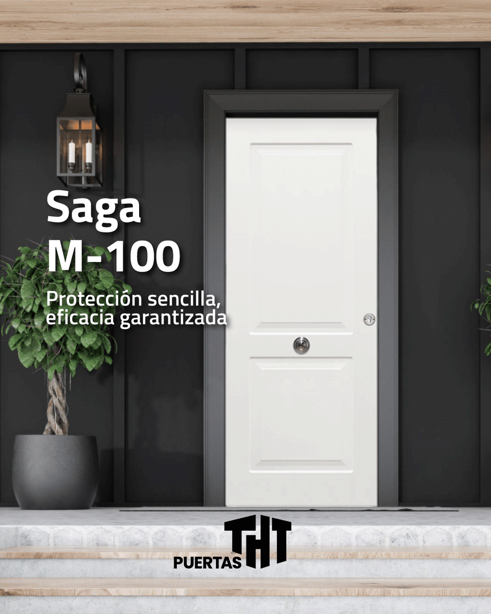 🔑 Protección sencilla, eficacia garantizada.
La Saga M-100 une seguridad THT y diseño práctico. Ideal para quienes buscan tranquilidad sin complicaciones.

☎️951 17 81 91
🔗 puertastht.com

#SagaM100 #PuertasTHT #SeguridadEsencial #HogarProtegido #TranquilidadEnCasa