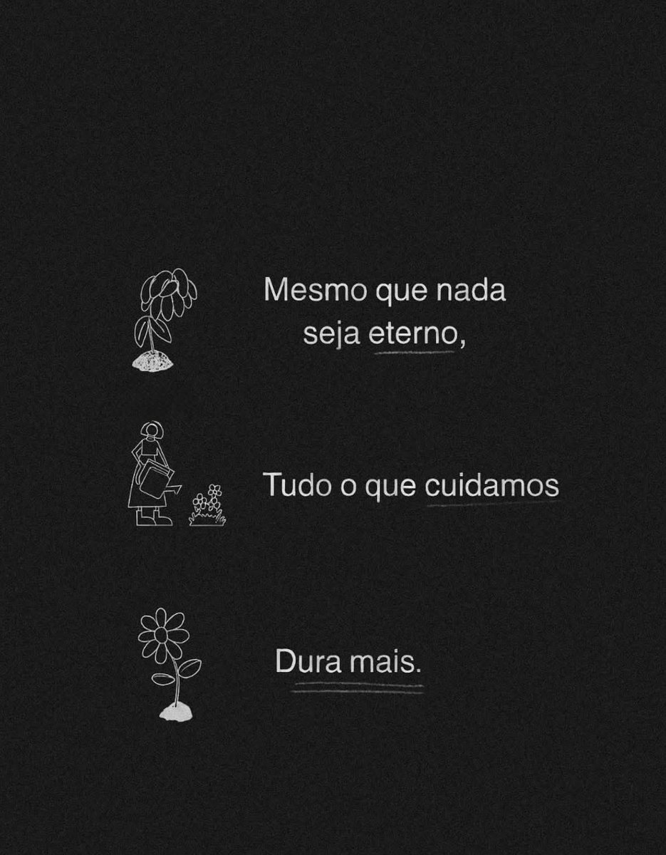 Thaabranches's tweet photo. Tudo o que cuidamos dura mais 🌷 https://t.co/pPCkBpZzZa