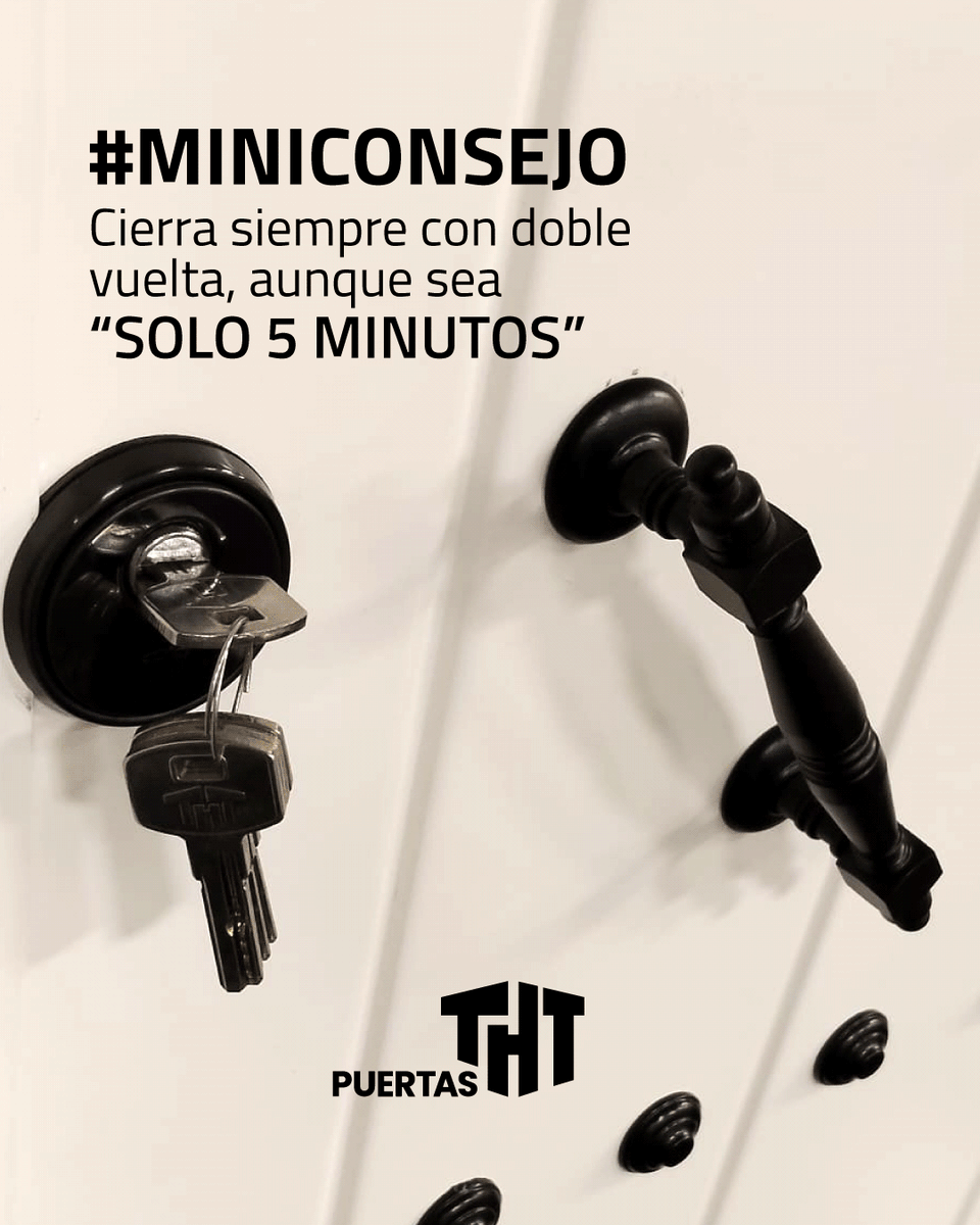 🔒 No bajes la guardia ni por un minuto. Cierra siempre con doble vuelta, aunque solo te alejes unos instantes. La seguridad empieza en pequeños hábitos.

☎️951 17 81 91
🔗 puertastht.com

#PuertasTHT #SeguridadEnCasa #Consejo