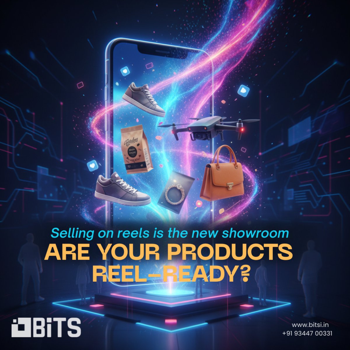 bitsinformatics's tweet image. Customers don’t walk into stores anymore — they scroll into brands.
📲 Reels, lives & product showcases = today’s sales counters.
At BiTS Informatics, we turn likes into leads with powerful social media strategies.
Let’s make your products trend before they sell out! 🚀
#BiTS
