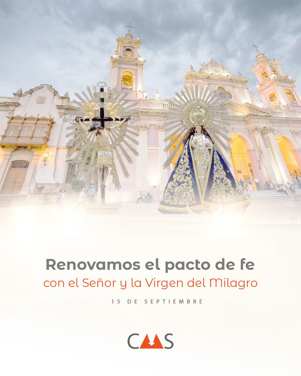 ✨🙏 Procesión en honor al Señor y la Virgen del Milagro 🙏✨

Acompañamos con fe y respeto a todo el pueblo salteño en esta jornada tan especial, en la que honramos a nuestros Santos Patronos, símbolos de unidad, esperanza y fortaleza.🧡

#ElMilagro #Salta #Fe #Unidad #CMSalta