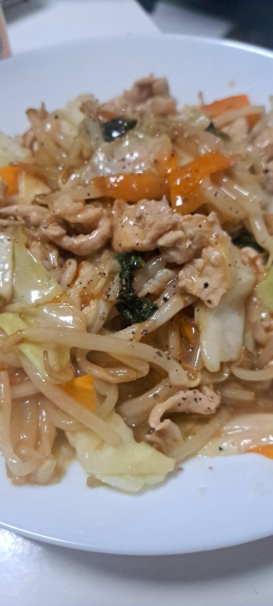 中華風野菜炒め←野菜の多い自炊