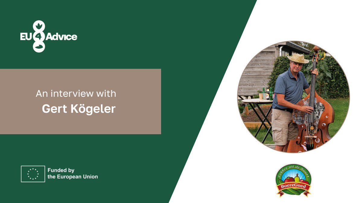 Would you consider joining our network as an advisor?
Check out Gert Kögeler’s (<a href="/Boeregoed/">BoereGoed</a>) interview to see how advisors make a real difference in their communities.

👉 Read the full story here:  eu4advice.eu/boeregoed-buil…

#EU4AdviceAdvisors #SFSC #ShortFoodSupplyChains