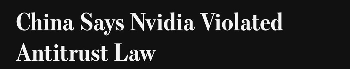 China turning against $NVDA