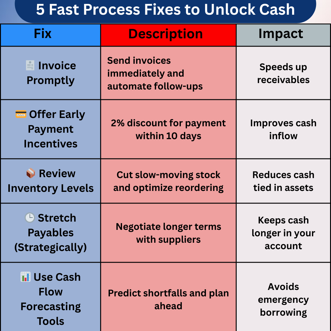 DueProcessLTD's tweet photo. #MondayMotivation 
💡 5 quick process wins to unlock cash fast.
Cash flow = your business lifeline.

👉 Link in bio

📩 office@dueprocessconsulting.com | ☎️ +254700404105

#MondayMotivation #BizTips #CashFlow https://t.co/70tCwmX3Pd