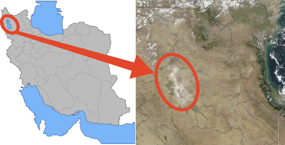 بچه‌ها اون دریاچه ارومیه بود که از بلایای طبیعی و غیرطبیعی و دایناسورها و حملات اسکندر و عرب و مغول و افغانی و و و به دست ما رسیده بود؛ آره همون! جمهوری۵۷ پاکش کرد! چشم آبی گربه ایران را کور کردند...
ای شاه ایران؟! <a href="/PahlaviReza/">Reza Pahlavi</a> برگرد به ایران!
#KingRezaPahlavi‌