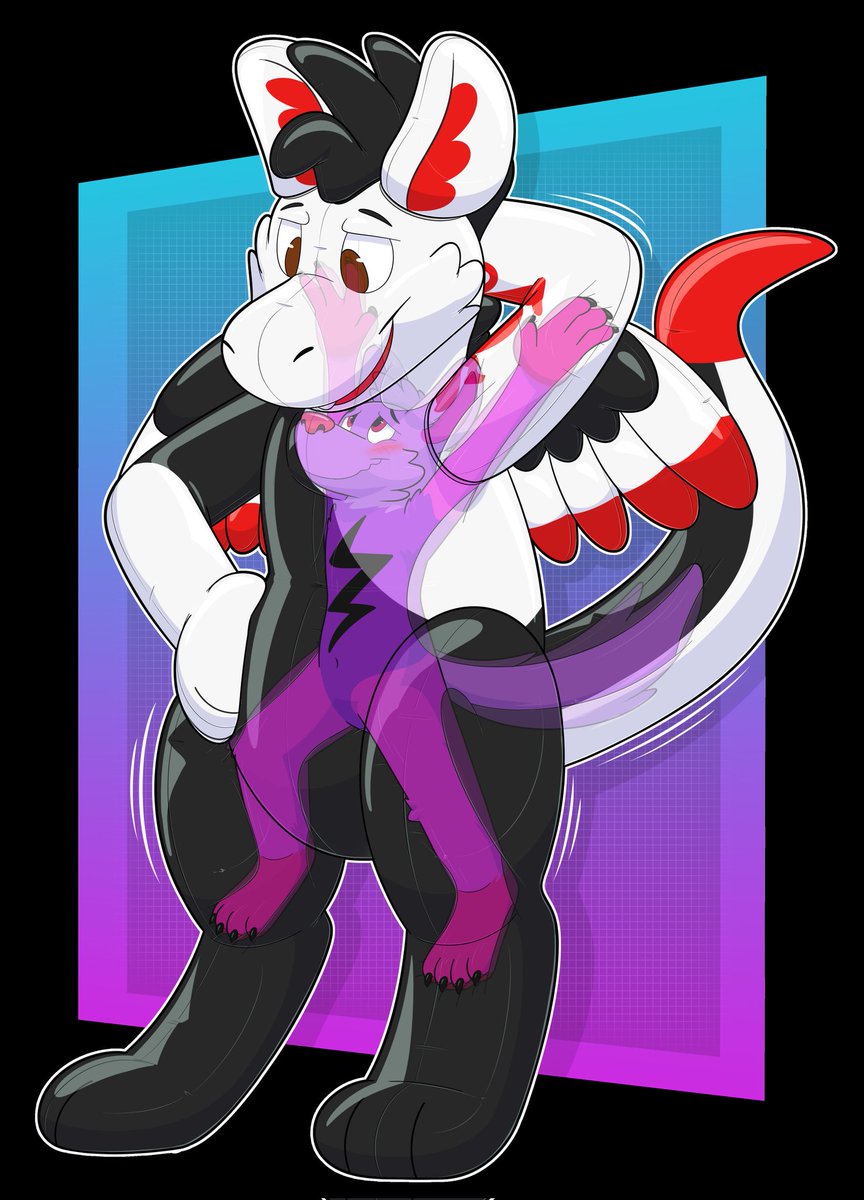 Mmmm~ note to self when inflating a toy make sure to read the instructions and make sure it doesn't come to life and use you as its host mmm it's so tight mmm~ are you gonna let me out... ever?

The squeaky Dutch angel dragon is: <a href="/Archer_dutchie/">archer 🔞</a>
Amazing art by: <a href="/RyuCas5/">RyuCas</a>