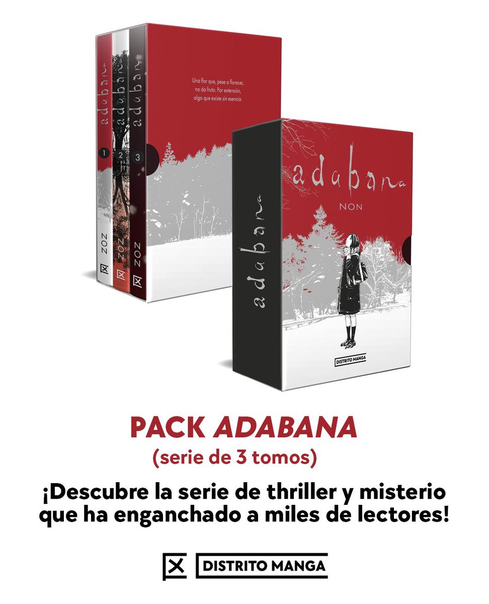 Muy contentas de la gran acogida que ha tenido #Adabana 😍 Por eso nos complace anunciar que…

¡Reunimos la serie completa de NAO en un pack con los 3 tomos!

Si aún no te has hecho con ella… ¡No dejes escapar la oportunidad! ¡Incluye postal de regalo!

◼️ ¡A la venta el 20/11!