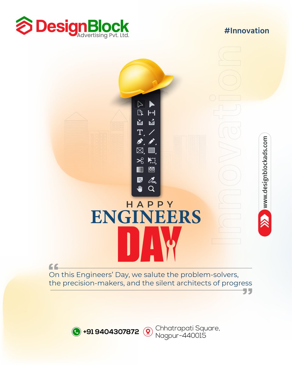 DesignBloc38118's tweet image. 👷‍♂️✨ Happy Engineers’ Day!
Saluting the visionaries who design, build, and innovate for a better tomorrow.
Your creativity is the foundation of progress! 🚀
#HappyEngineersDay #DesignBlock #Innovation #ProblemSolvers #FutureMakers #EngineersDay2025 #CreativeMinds