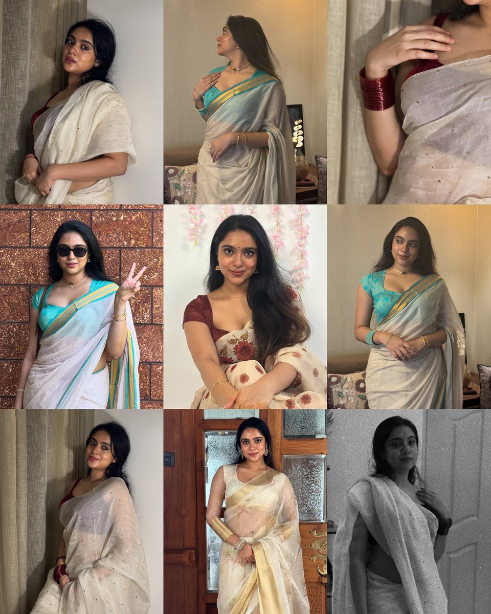 ScarletSpeeds16's tweet photo. Sana Althaf in sarees that's the tweet. https://t.co/jozBCVSjIF