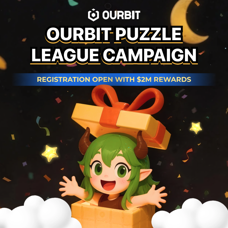 ourbit's tweet photo. 2 MILLION USDT UP FOR GRABS 💰💰💰

on Sep 22 at 12:00 EST, Ourbit's Puzzle League trading campaign begins

early registration is open now. secure your spot today and get in early

dominate the arena, open mystery boxes for epic rewards, and prove you're the boss!

learn more ↓