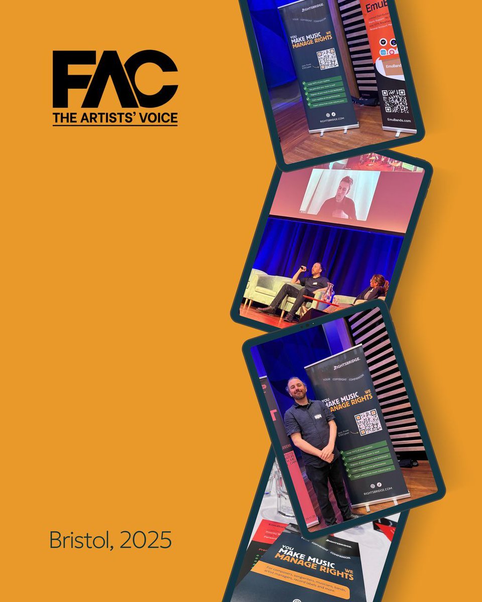 We had a brilliant time at the FAC in Bristol this weekend. Big thanks to the Featured Artists Coalition, Chris Cooke (CMU) and Matthew Whiteside for inviting us along.

We'll be at the upcoming FAC events in Newcastle/Leicester/Leeds. Register for free  - thefac.org/events