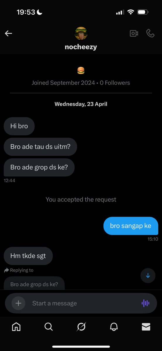 the face.                           the dm.