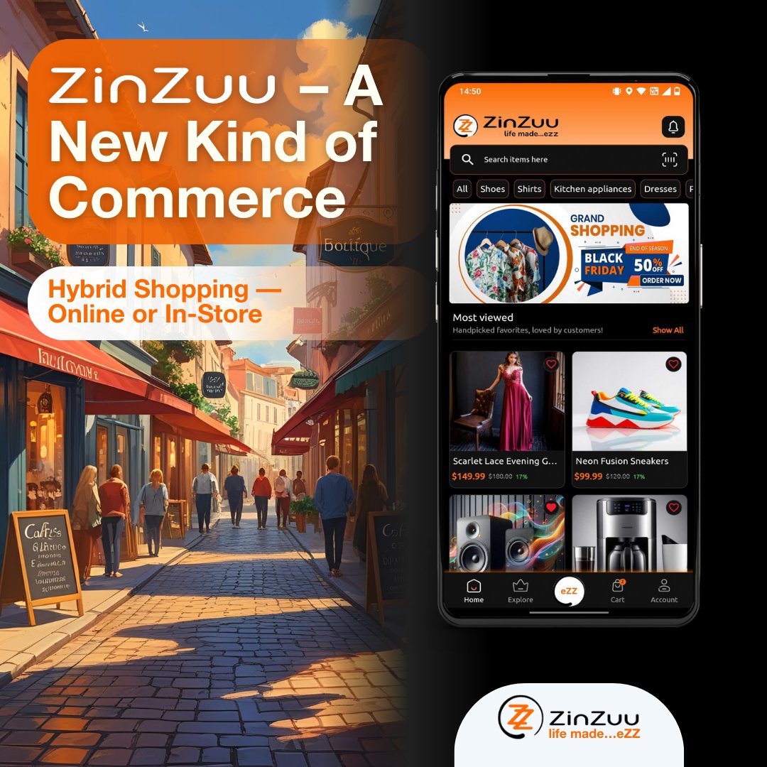 ZinZuuMe's tweet image. With ZinZuu, you shop your way.
- Browse and buy online for delivery or pickup.
- Walk into your favorite local shop and connect face - to - face.

Discover local, regional, and independent businesses that share your values and keep your community thriving.

#ZinZuu #TryLocal