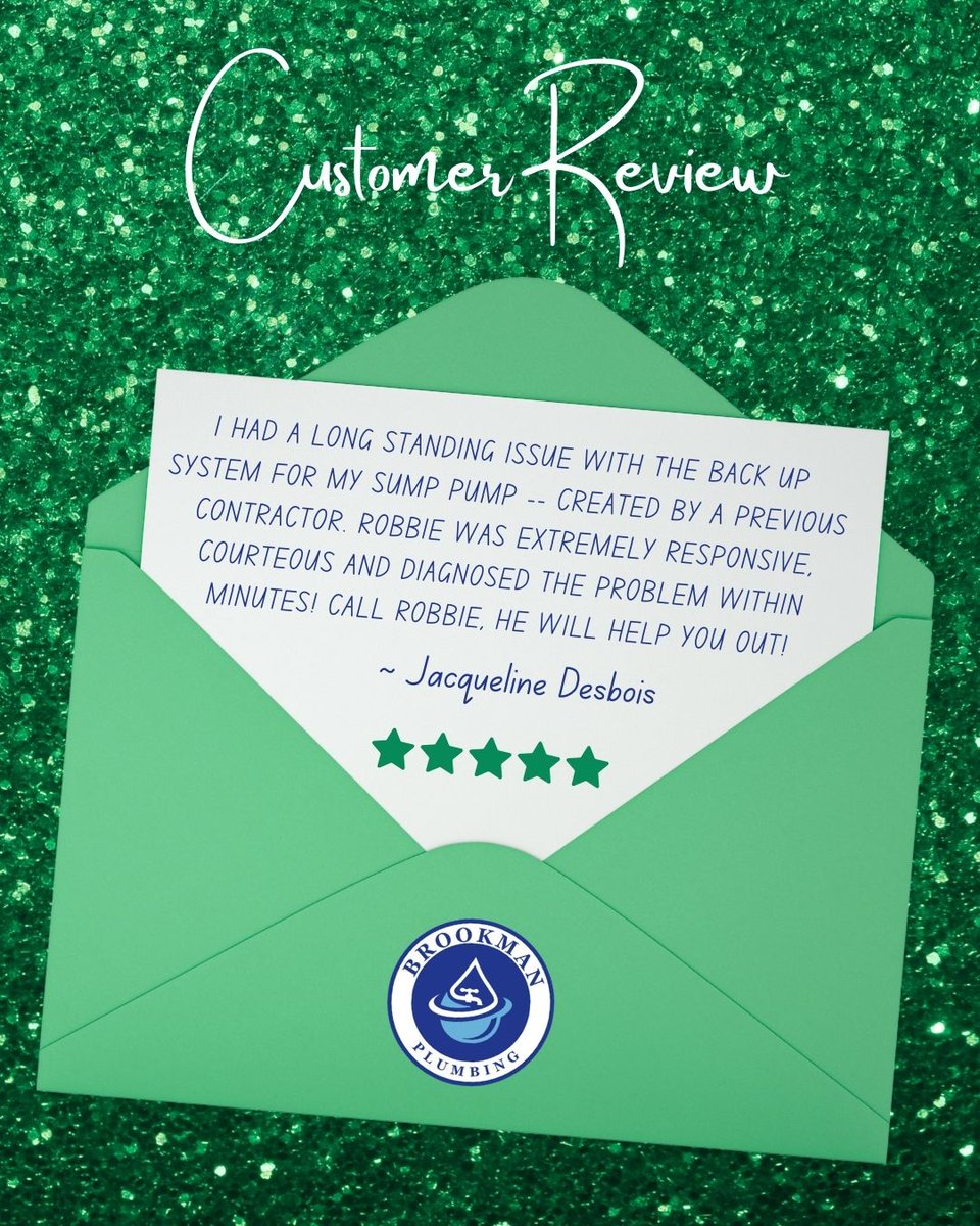 BrookmanPlumb's tweet image. Thank you for your trust, Jacqueline! We’re so glad we could help!

Need a second opinion (or a fix for someone else’s “solution”)? We’re just a call away. 

#BrookmanPlumbing #SumpPumpSolutions #TrustedLocalPros #PlumbingFixesThatLast #GoogleReviewLove