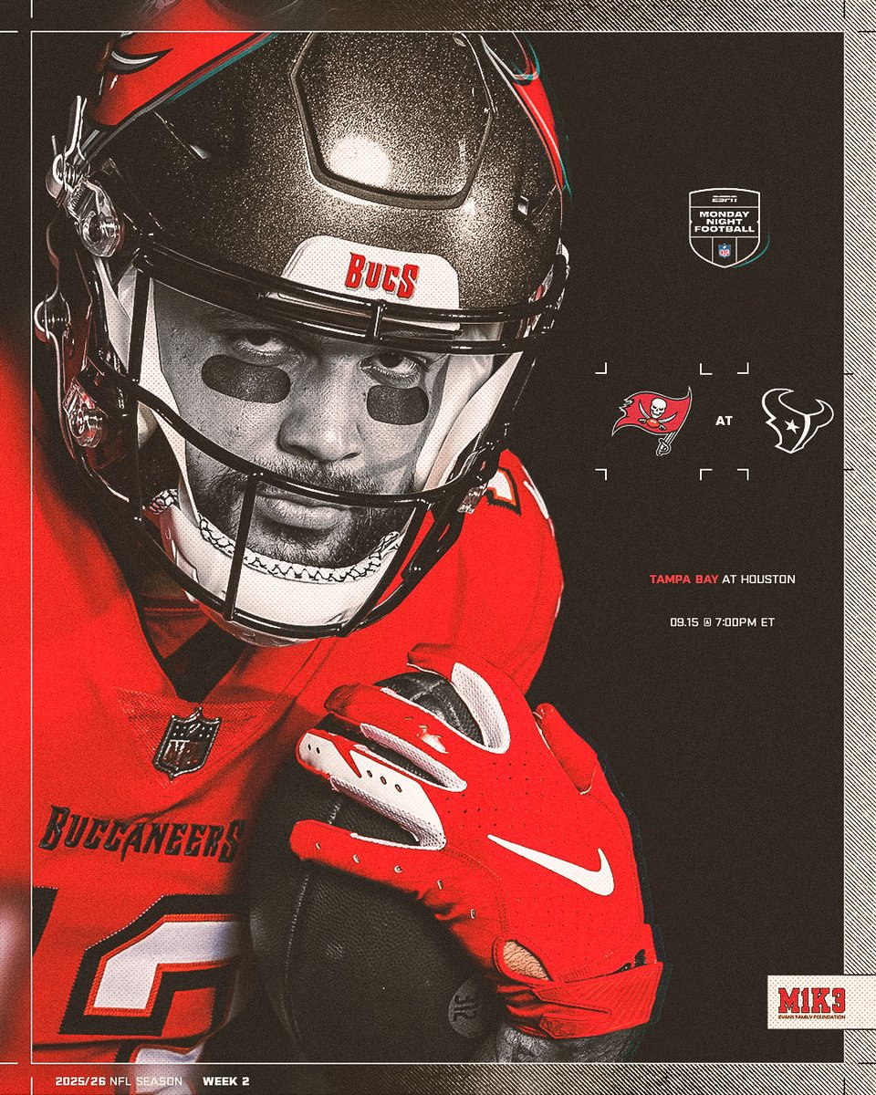 Only thing making us happy that it's Monday is Buccaneers football tonight 🙌

#TBvsHOU | #GoBucs 

<a href="/MikeEvans13_/">Mike Evans</a> | <a href="/Buccaneers/">Tampa Bay Buccaneers</a>