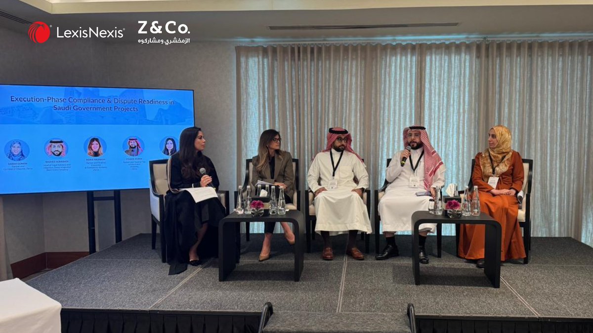 LexisNexis_ME's tweet image. Full House at our UAE Business Breakfast with Z&Co.: Operating with Saudi Government Entities | A huge thank you to everyone who joined us for a packed morning with @LexisNexis_ME and our #KSA partner @ZcoTweets
#SaudiProjects #PublicSector #LexisNexis #ZandCo #Vision2030