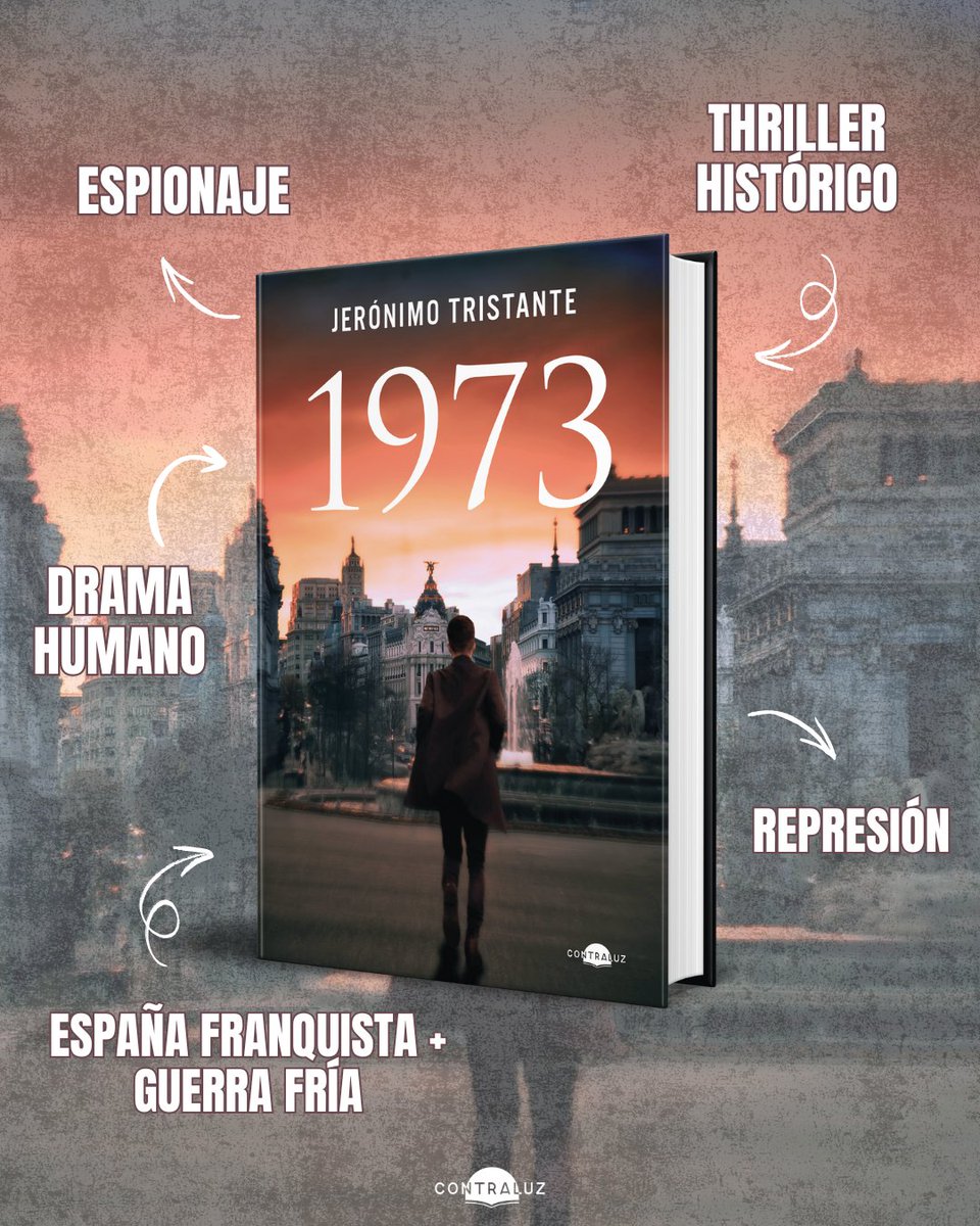Esta semana llega a librerías «1973», de Jerónimo Tristante.
Un thriller histórico que te sumerge en la España del franquismo tardío: Julio Alsina, expolicía exiliado en París, es reclutado por la CIA para investigar un crimen en Almería que oculta una conspiración internacional.