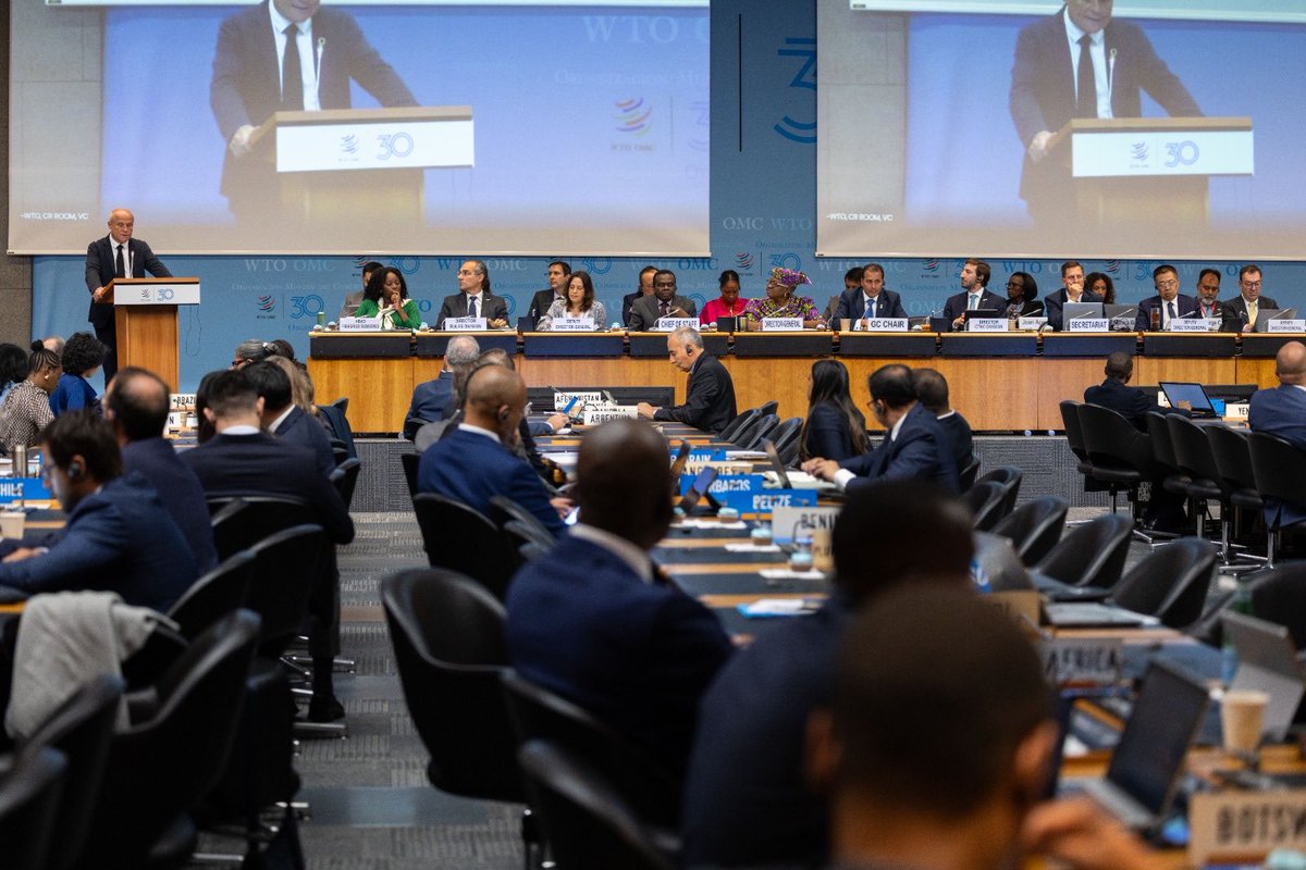 NOIweala's tweet photo. More photos from the Special General Council today where the @WTO Fisheries Subsidies Agreement entered into force! Many thanks to the dignitaries who supported us including H.E UNSG @antonioguterres represented by @UNCTAD SG @RGrynspan, H.E President @EmmanuelMacron represented by Ambassador Olivier Poivre d’Arvor, H.E Prime Minister @miaamormottley of Barbados, H.E Prime Minister @UlissesCorreiaa of Cabo Verde, H.E Prime Minister @GabrielBoric of Chile, H.E Prime Minister @KristrunFrosta of Iceland, H.E Prime Minister @anwaribrahim of Malaysia, H.E Vice President @ParmelinG of Switzerland, H.E Deputy Prime Minister Manoa Kamikamica of Fiji and UN Special Envoy for the Ocean Amb Peter Thomson!