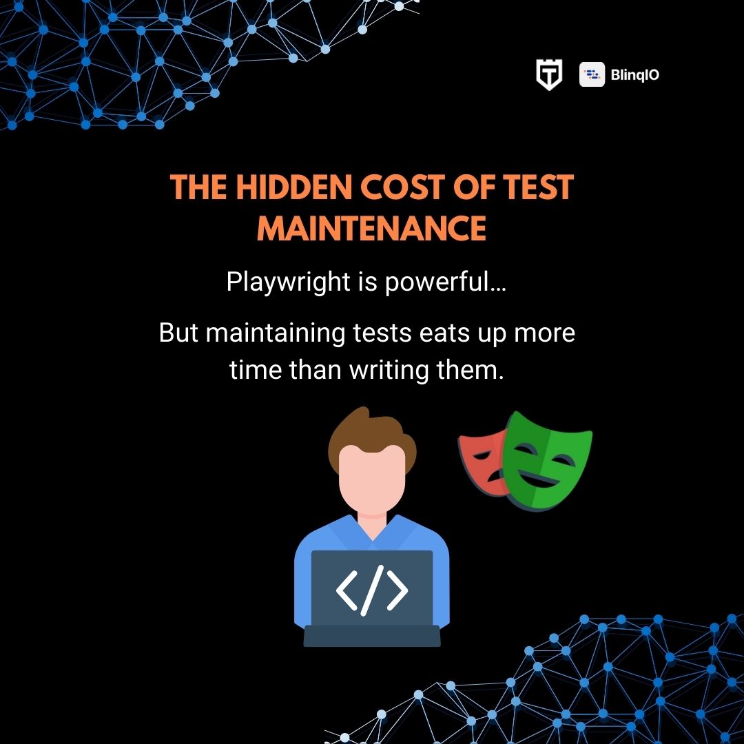 joecolantonio's tweet image. 📢 Happening TOMORROW: Scale #Playwright without drowning in upkeep. #GenAI handles autonomous test creation, self-healing, and smart failure triage so you don’t have to. Reserve your spot. 👉 testguild.com/webinar-superc… @talbarmeir @BlinqIo #aitestengineer  #autonomous #ttm…