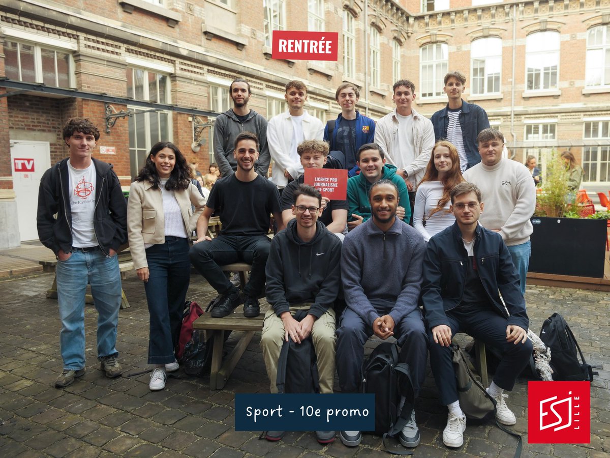 ESJLille's tweet photo. [RENTRÉE]
Toute l’équipe de l’ESJ Lille souhaite la bienvenue
Aux M1 de la 101e promo
À la 31e promo de la licence pro journalisme de proximité
À la 10e promo de la licence pro journalisme de sport https://t.co/wuQ1cM4iF9