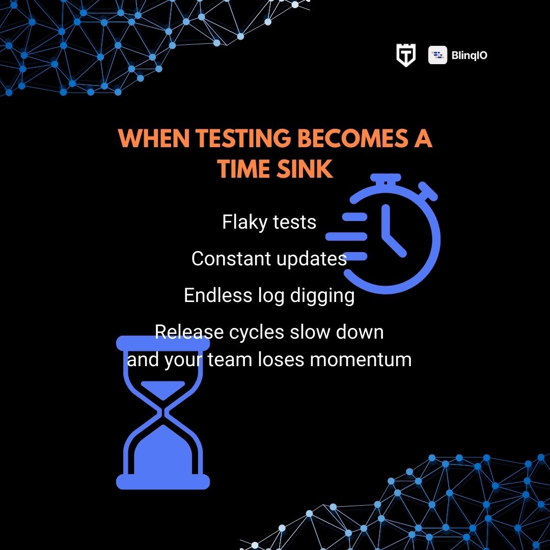 joecolantonio's tweet image. 📢 Happening TOMORROW: Scale #Playwright without drowning in upkeep. #GenAI handles autonomous test creation, self-healing, and smart failure triage so you don’t have to. Reserve your spot. 👉 testguild.com/webinar-superc… @talbarmeir @BlinqIo #aitestengineer  #autonomous #ttm…