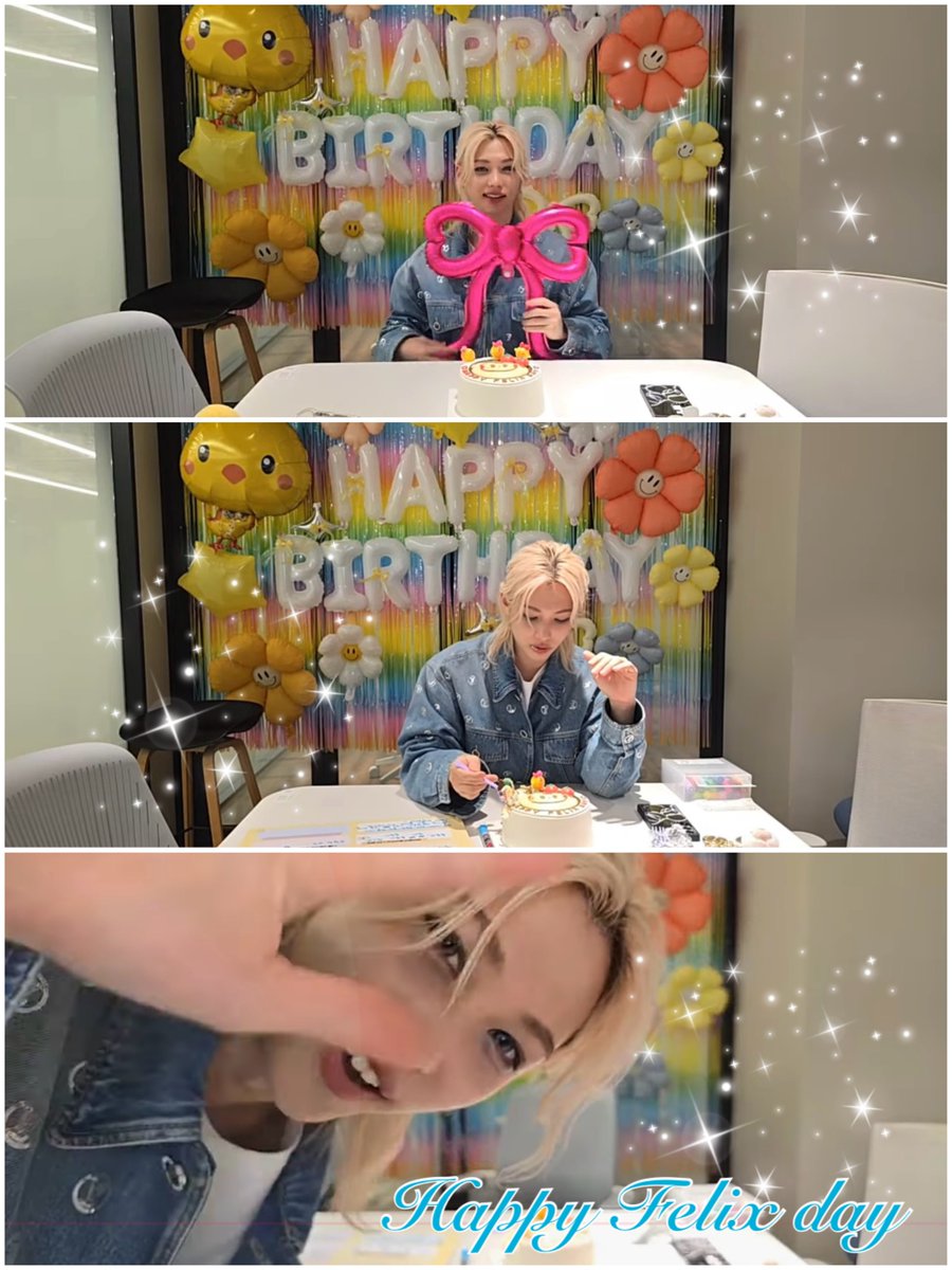StaYkanak03's tweet photo. ピリちゃんお誕生日おめでとう
                HAPPY BIRTHDAY 
                          FELIX🐥
 いつも癒しと元気をくれてありがとう
 ケーキがっついて食べてるとこ見れて
                  今年も幸せです😏
        健康でハッピーに過ごしてね
                       I love youuu https://t.co/kDJDmjkcGr