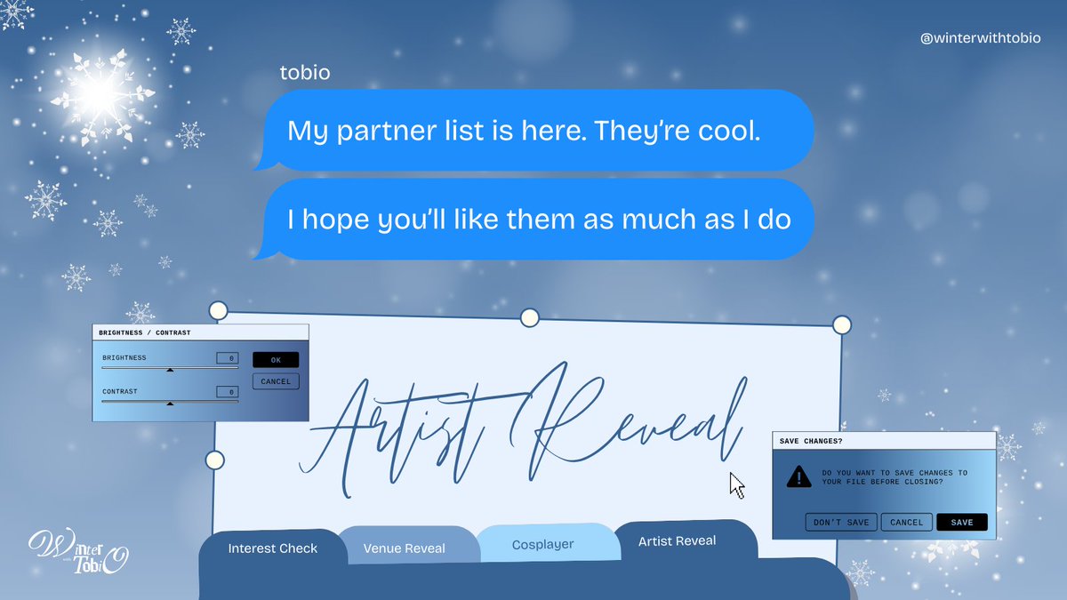 Tobio's Winter Date Cafe ❄︎ tweet media