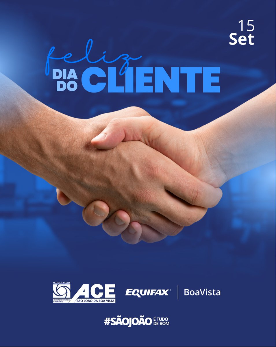 acesaojoao's tweet image. 🌟 Feliz Dia do Cliente! 🌟

Hoje celebramos você, que é a razão da existência de cada negócio, cada serviço e cada conquista! 💙

Nosso compromisso é seguir apoiando as empresas associadas para que possam oferecer a você sempre o melhor. 

#DiaDoCliente #ACESãoJoão