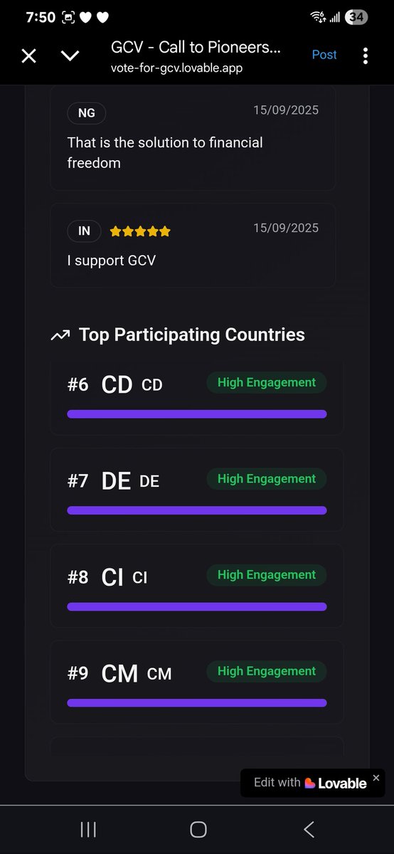 dorisyincpa's tweet photo. 🔥 99% Support GCV – The Power of United Pioneers

Dear Global Pioneers,

The final result is here: 989 pioneers support GCV, only 11 stand against.
Out of 1,000 voluntary pioneers, 99% chose GCV.

This is not just a statistic — this is a movement. This is proof that pioneers around the world know the truth, trust the vision, and are ready to build the future together.

Look at what we have achieved:

We built GCV Education so pioneers could see clearly.

We created a GCV Ecosystem so Pi could thrive.

We launched GCV Barter so pioneers could trade with confidence at GCV and create blockchain records 

We formed the GCV Industry Alliance to unite merchants and industry leaders.

We promoted GCV on social media until the whole world started to listen.

We are buying Pi back to prevent Pi price collapse and help pioneers hold and accumulate wealth. 

And now, our influence is growing — not just inside Pi Network, but outside of it. More and more people are beginning to understand why GCV is essential for Pi Network’s success.

🌻 We are like sunflowers, always turning toward the sun.
When we are on the right path, nothing can stop our growth. No force can pull us backward. All energy, all momentum, all direction is toward GCV — toward success.

So I say to you, pioneers:
💪 Trust PCT. Trust yourself.
🧠 Throw away doubt — it is the enemy of success.
🔥 Feed your inner fire. Stay calm, stay focused, and keep reading my daily words.

Every word I share has a reason. Even if you do not understand now, the moment you silence doubt, your inner strength will awaken.

And when you awaken — your wisdom will shine.
Wisdom brings strength.
Strength brings prosperity.

🌎 Together, we are unstoppable. Together, we will achieve GCV. Together, we will make Pi Network’s dream a reality.

🚀 Let’s rise, pioneers — this is our time

Doris Yin 🪷 🪷🪷