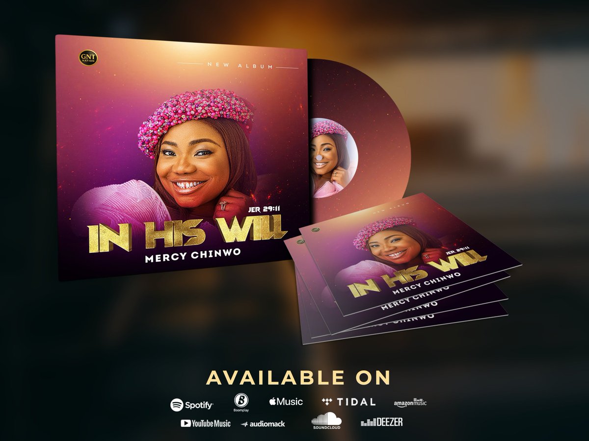 gnt_nation's tweet photo. It’s finally here!
@Mercy_isblessed  brand new album “𝐈𝐧𝐇𝐢𝐬𝐖𝐢𝐥𝐥” 
A sound of revival, worship, and divine alignment.

🎧 Stream &amp; Share 👇
https://t.co/n2e3nTUK2k

#InHisWill #MercyChinwo #GNTNation https://t.co/RSFAGjJTop