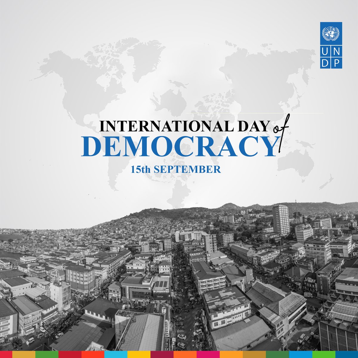 #DemocracyDay2025 
#Democracy  gives everyone a say in their future. 
In #SierraLeone,  #UNDP is a proud partner in strengthening the democratic process. 

Our work focuses on four key areas to build a peaceful, just, and inclusive society for all:
💠Inclusive Governance
💠Rule
