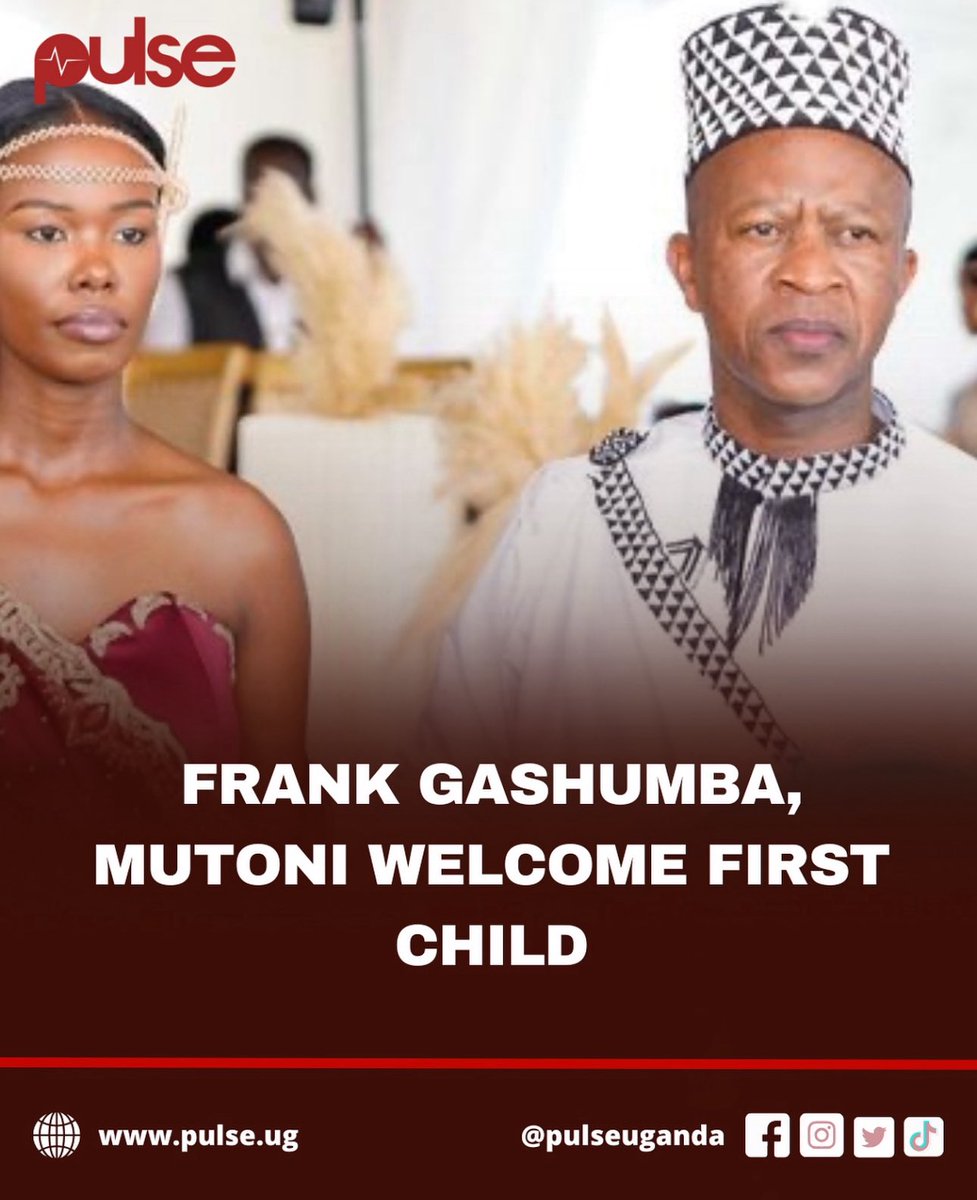 PulseUganda's tweet image. Social commentator and businessman Frank Gashumba and his wife, Patience Mutoni Malaika, have welcomed their first child.

#PulseUpdateMe