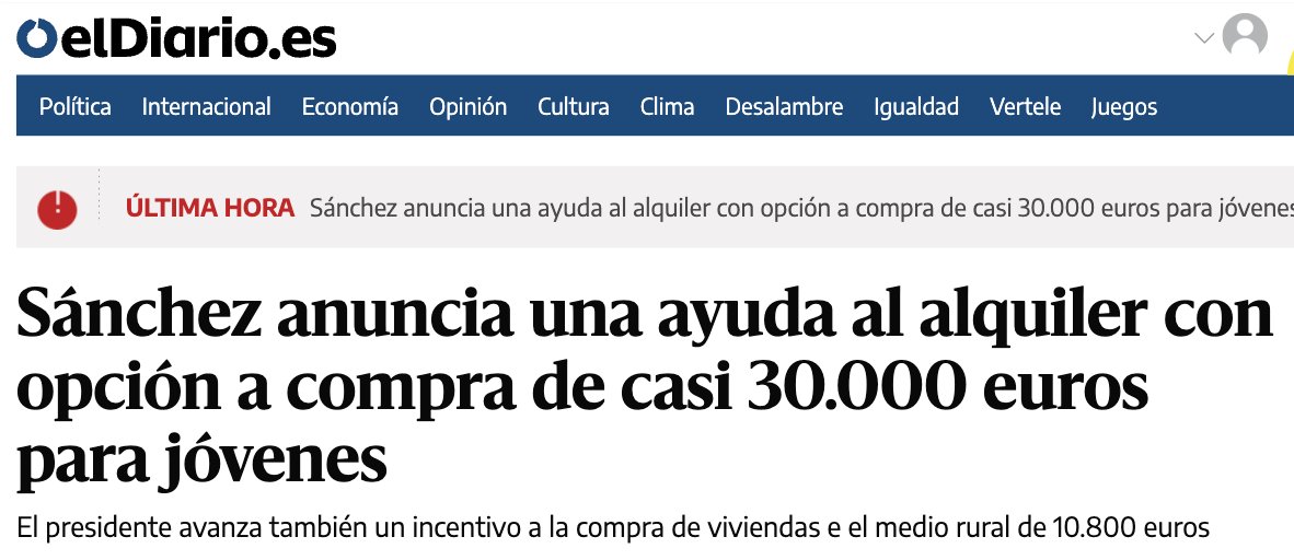 Estas “ayudas” son gasolina para la especulación.

Lo único que lograrán es seguir disparando los precios de alquiler y vivienda.

Exigimos que bajen los precios, no llenar con dinero público los bolsillos de los rentistas.

Una vergüenza que esta sea la propuesta del Gobierno.