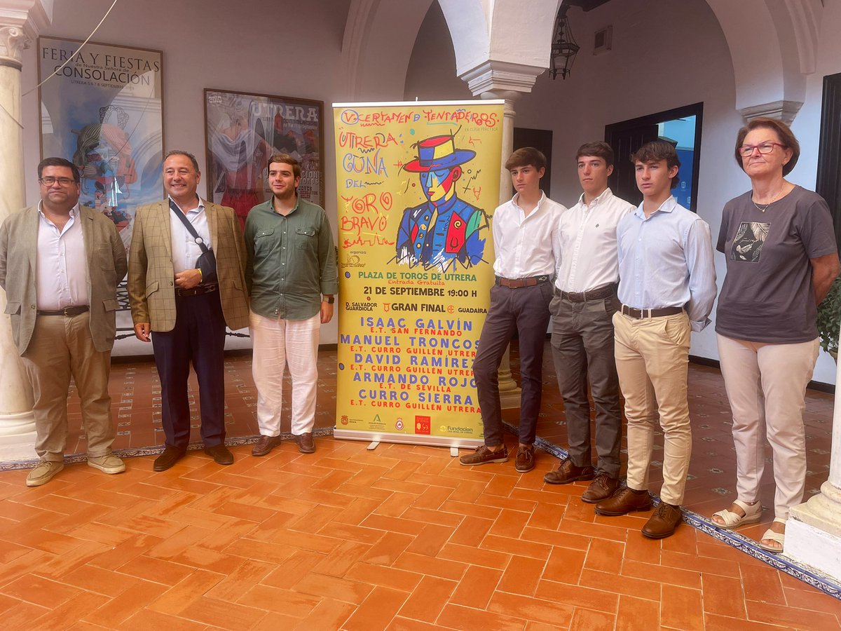 El 21 de septiembre tenemos una cita en la plaza de toros de Utrera con la Gran Final del V Certamen de Tentaderos organizado por la <a href="/taucurroguillen/">Asoc. Cultural Taurina Curro Guillén</a>.
Desde <a href="/AndaluciaJunta/">Junta de Andalucía</a> seguimos apoyando esta excelente iniciativa para el futuro de la Fiesta promoviendo a nuestros novilleros.