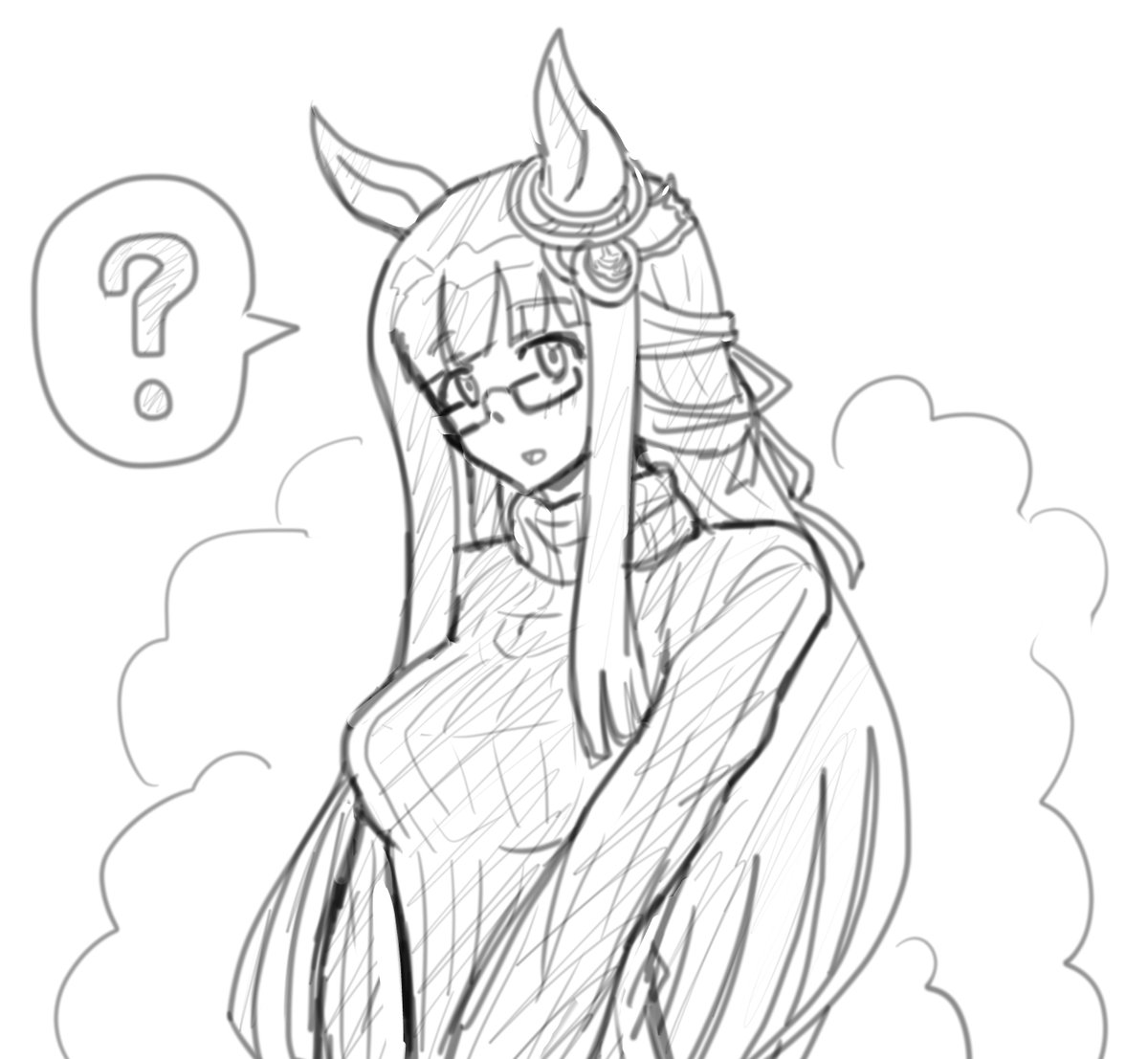 クロノジェネシス
「あれ？トレーナーさん、何だかいつもと雰囲気が違いますね…？」#10年バズーカステークス

※眼鏡のせいかクロノジェネシスと言うより髪を下ろしたゼンノロブロイに見える…