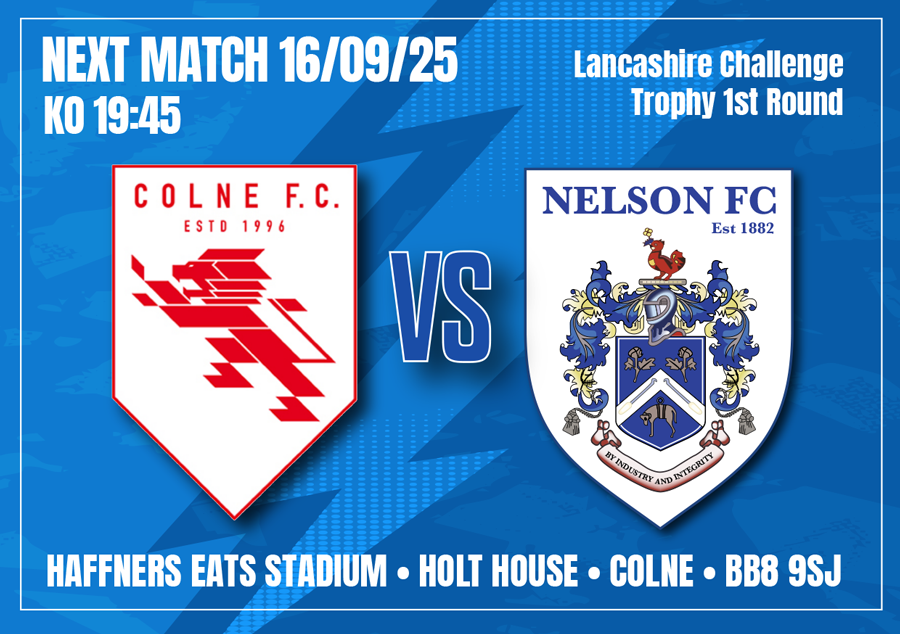 Nelsonfc1's tweet photo. 🌧️ Wind. Rain. No hiding place up the hill.

We’re climbing to Colne in the Lancashire Challenge Trophy – neighbours off the pitch, rivals on it. 🔥

Fresh off a win at Ashton, the Admirals are ready for battle. 💙💛

#UpTheAdmirals #EastLancsDerby #ChallengeTrophy https://t.co/KjHynzz21W