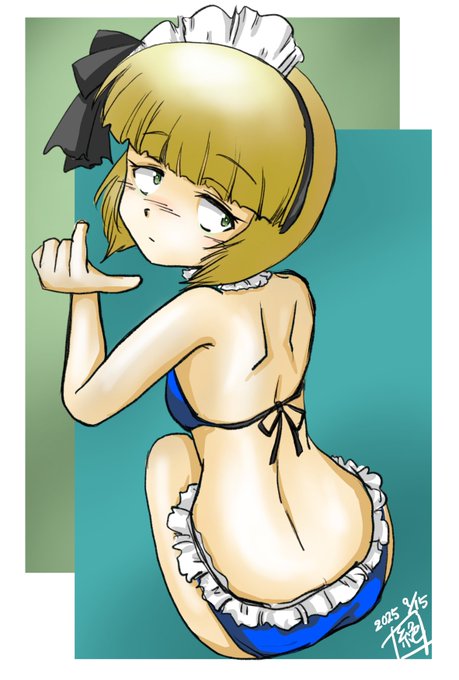 #夏が終わりそうだし今年描いた水着絵を貼ろう

夏だねぇ…
暑いねぇ…
こういう日はね…
海に行きたいんだよぉー‼︎
そんな訳でカトラスさん!
海に行くよ‼︎
れっつごーーー‼︎
そんな訳でカトちゃんを海へ連れ出したのだ‼︎
大勝利‼︎
#ガルパン 