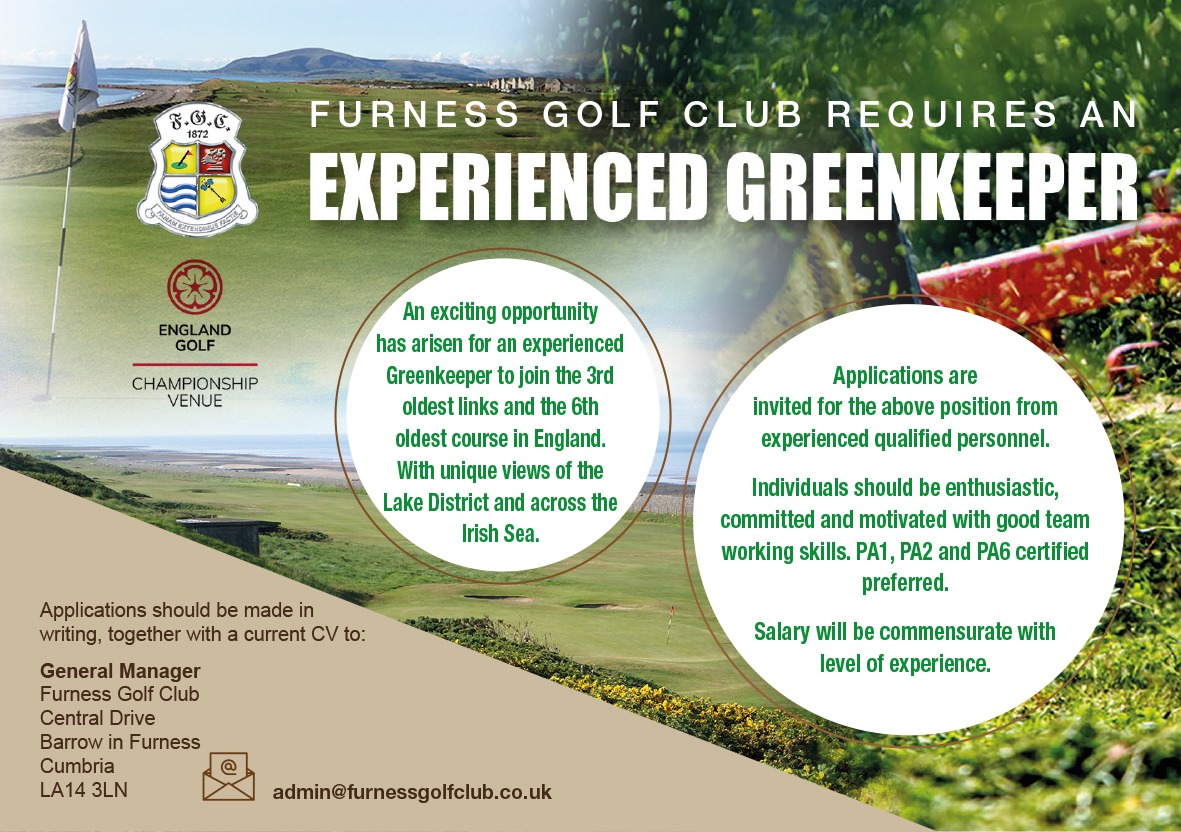 Furness Golf Club Old Links (@furnessgc) on Twitter photo Another exciting opportunity to join our very talented greens keeping team!
All cv submissions to admin@furnessgolfclub.co.uk
Special thanks you <a href="/GrahamTroth/">Graham Troth</a> for the advert 😀 Another exciting opportunity to join our very talented greens keeping team!
All cv submissions to admin@furnessgolfclub.co.uk
Special thanks you <a href="/GrahamTroth/">Graham Troth</a> for the advert 😀