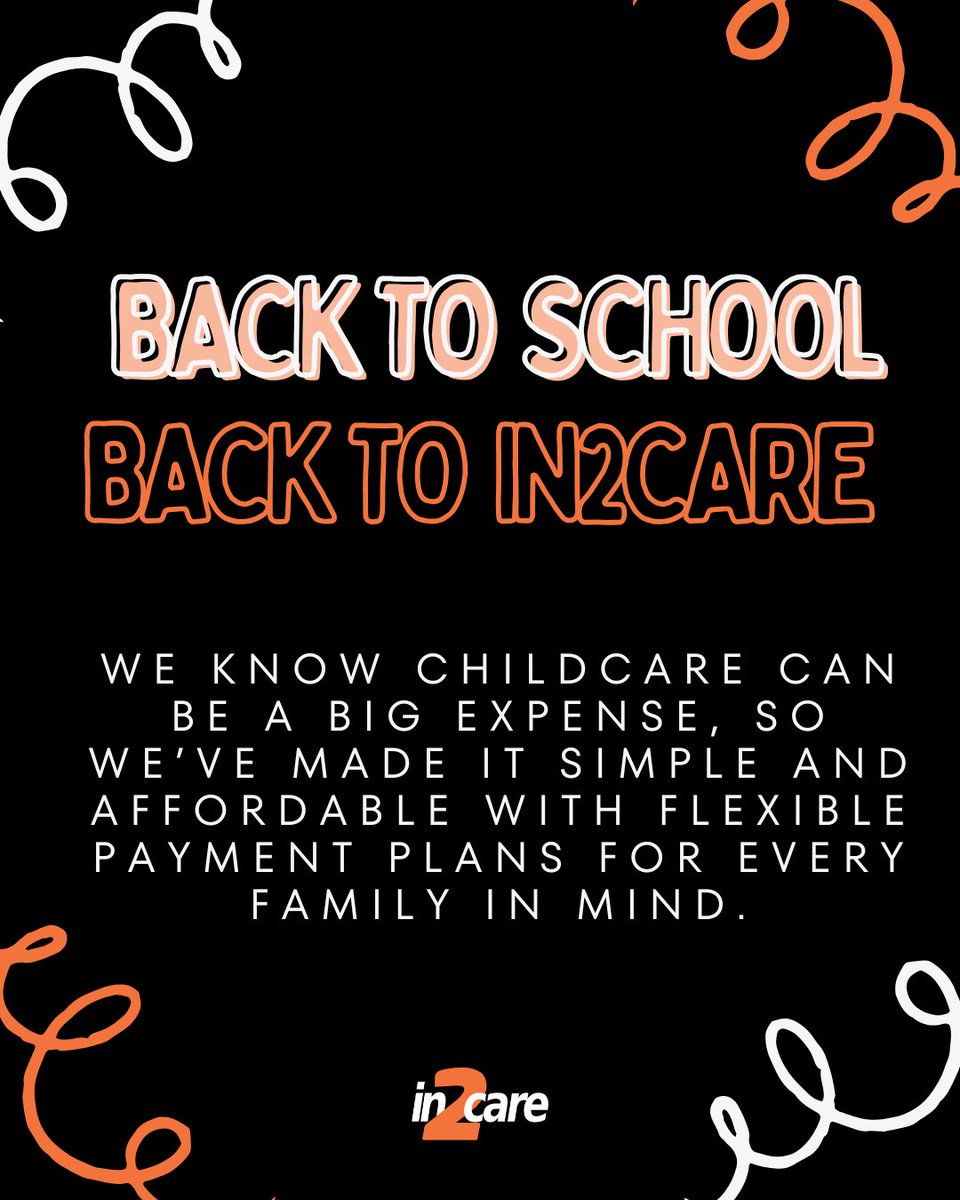 in_2_care's tweet photo. We’re back! 🎉 

Our wraparound care is ready for another term of fun and we make childcare accessible and affordable with flexible payment options for every family 🧡

 See how we can help: 

https://t.co/4Ie2aWgRX3

#in2care #wraparoundcare #childcare https://t.co/qy1iltTmmq