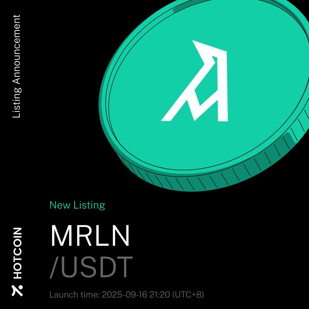 🚀 Project Merlin (MRLN) — Unlocking the future of Web3! @ProjectMerlinio  📅 Trading opens at 21:20, Sep 16 (UTC+8) on Hotcoin. 🔗  https://t.co/YyavD7Lf71 #Hotcoin #MRLN #ProjectMerlin #Web3 #Crypto