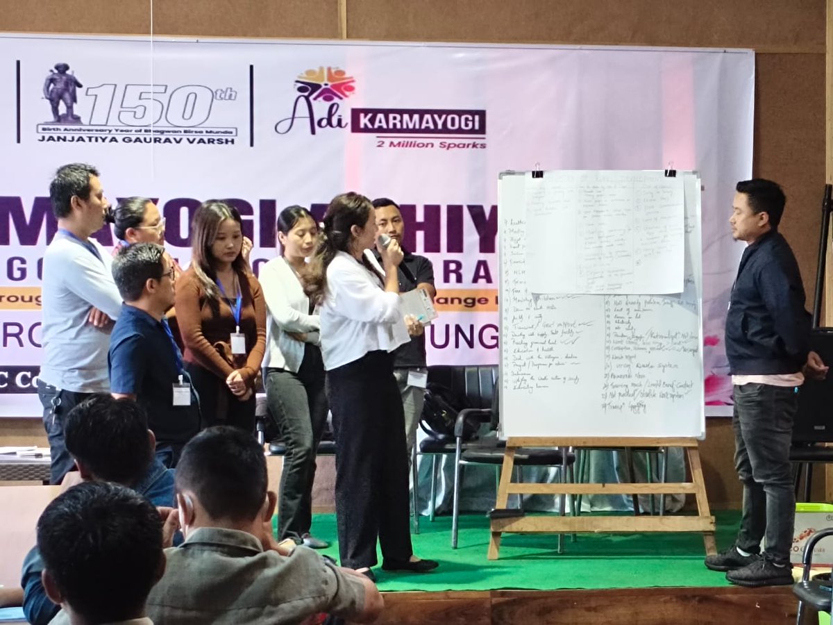 The District Process Lab under Adi Karmayogi Abhiyan for the Block Master Trainers of Mokokchung District commenced on 15th Sept 2025 in the Conference Hall, MMC Complex.