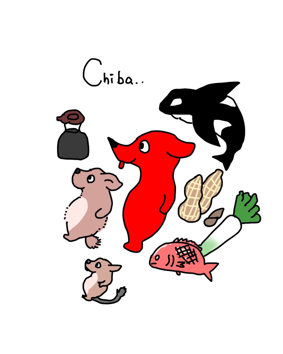 nucleotidenona's tweet image. チンチラとデグーの都道府県シリーズ