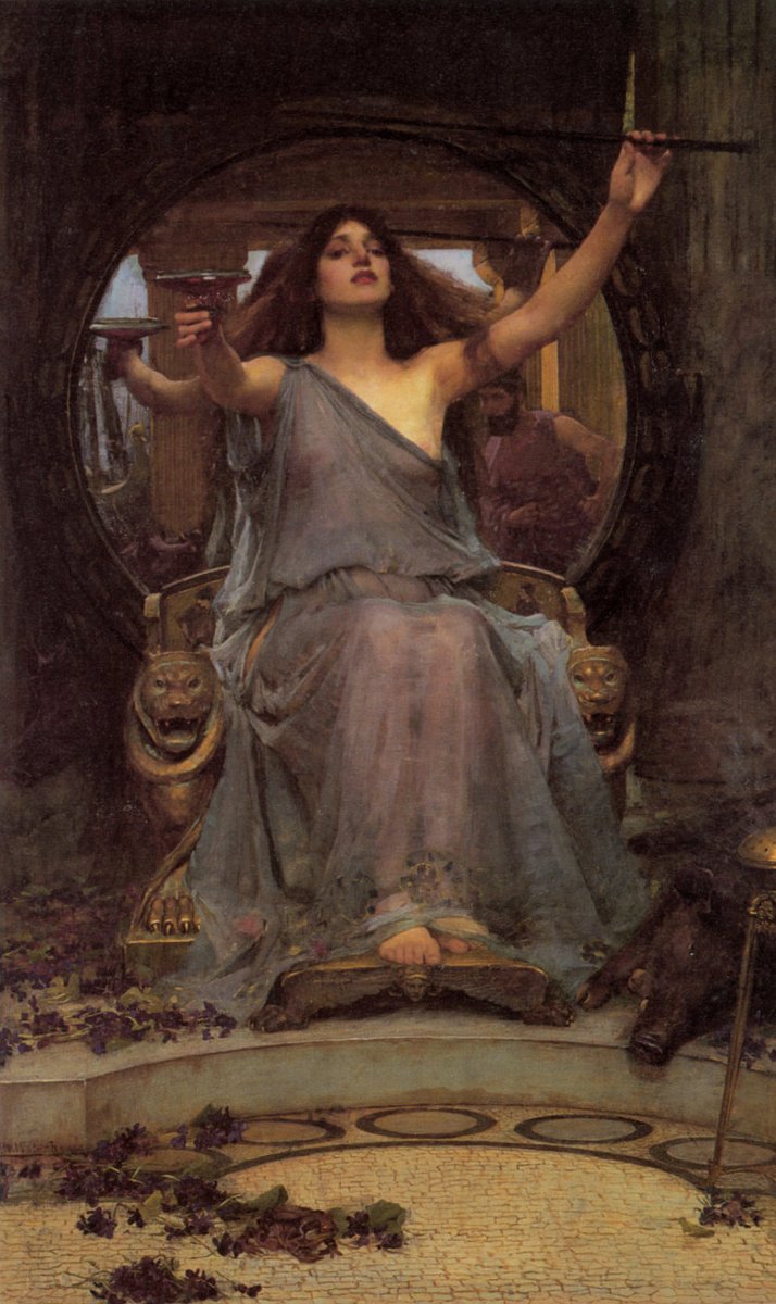 Circe Offering the Cup to Ulysses by John William Waterhouse — 🍓