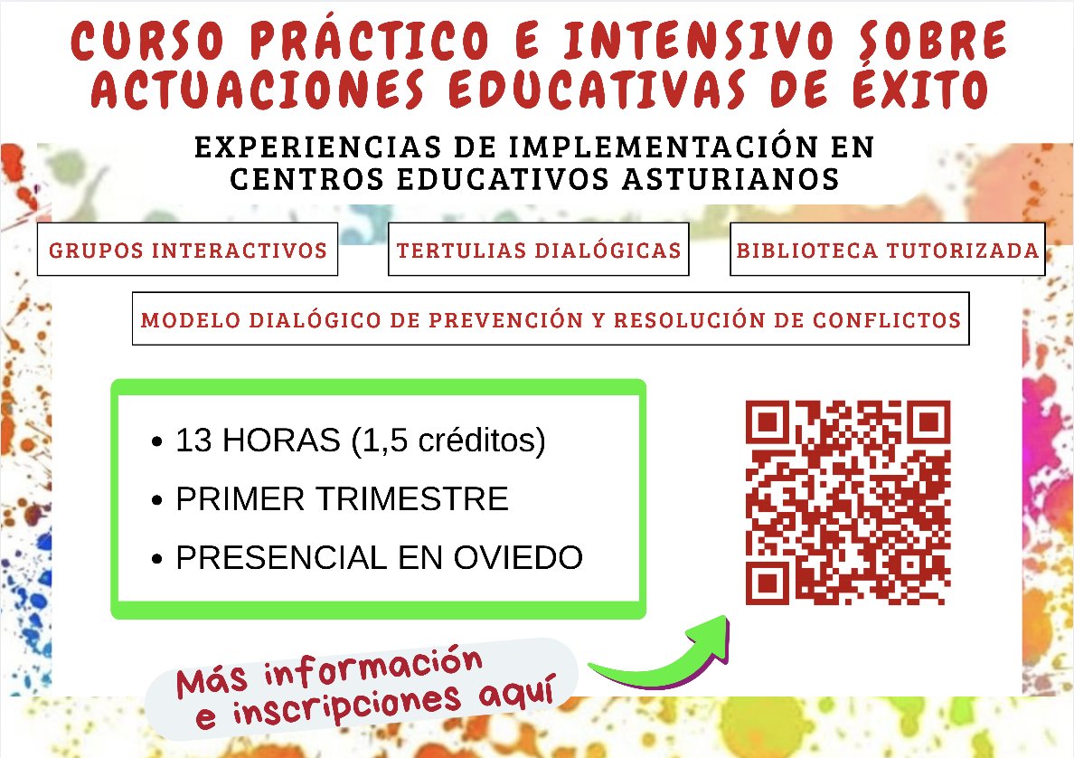 Ya preparando la formación dialógica de este año. Hemos solicitado un curso de formación intensivo en AEE y solicitaremos una Red Formativa.

Másℹ️👇
🧡Curso intensivo:
forms.gle/eydTH9A87jsnnr…

♥️6ª Red Formativa:
forms.office.com/e/JvrEkmcKUZ

🌸¡Ya más de 60 personas interesadas!🌸